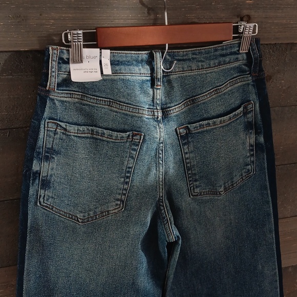 STS Blue Two-Tone Flare Jeans - Picture 7 of 11